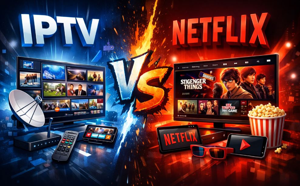 IPTV vs Netflix | The Ultimate Comparison Guide in 2026 iptv vs netflix
